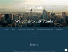Tablet Screenshot of lilyfunds.com